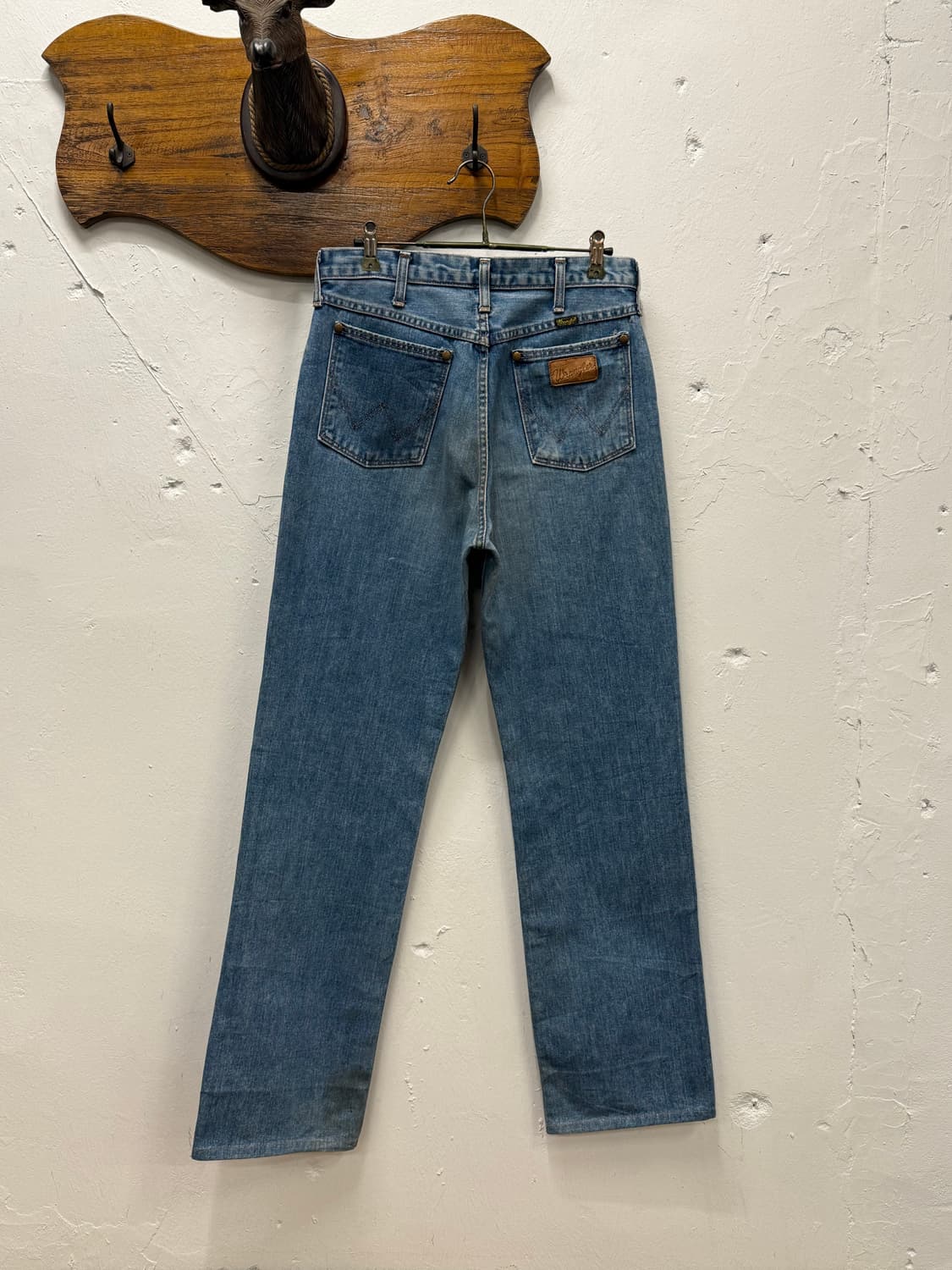 30) JAPAN Wrangler Mid Blue Straight Den 상품이미지2