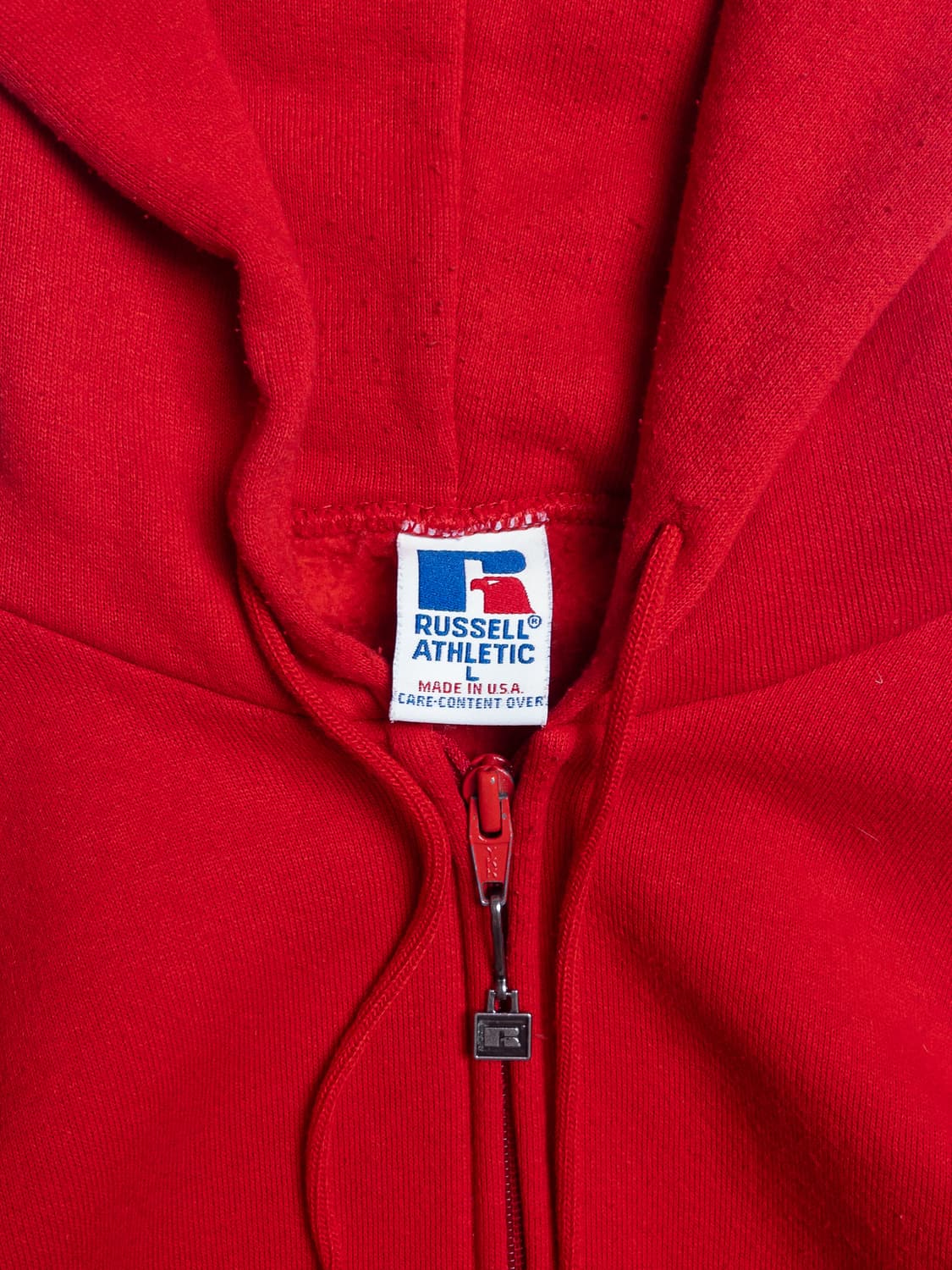 90s Russell Blank Hoodie Full Zip USA 상품이미지2