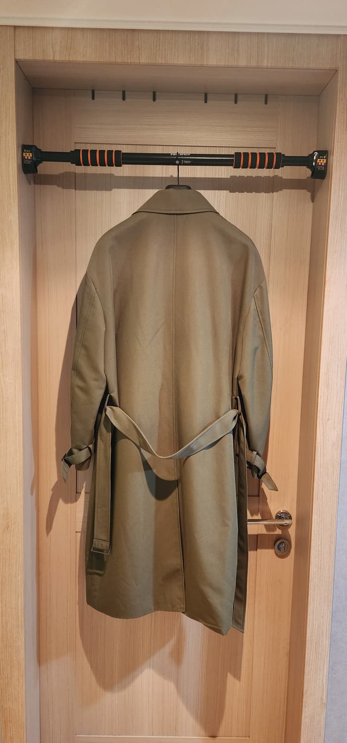 (새상품)스파오포맨 오버핏 카키 트렌치코트 XXL 상품이미지2
