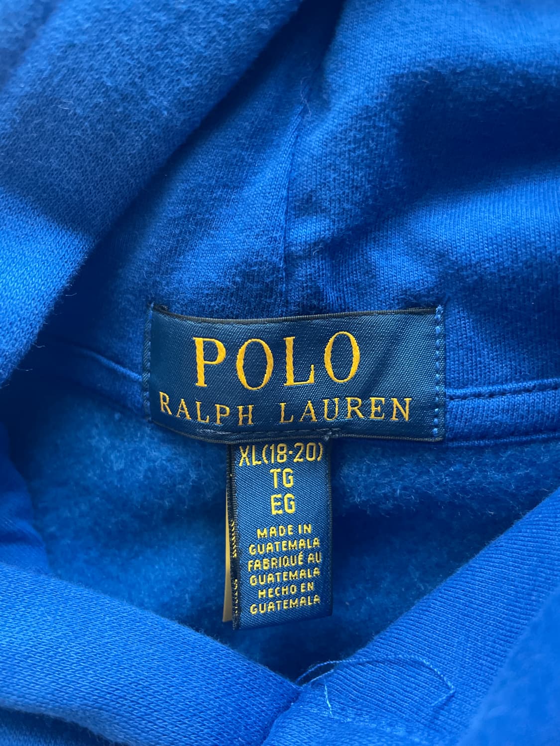 폴로 파란 후드티 정품 새상품 상품이미지2