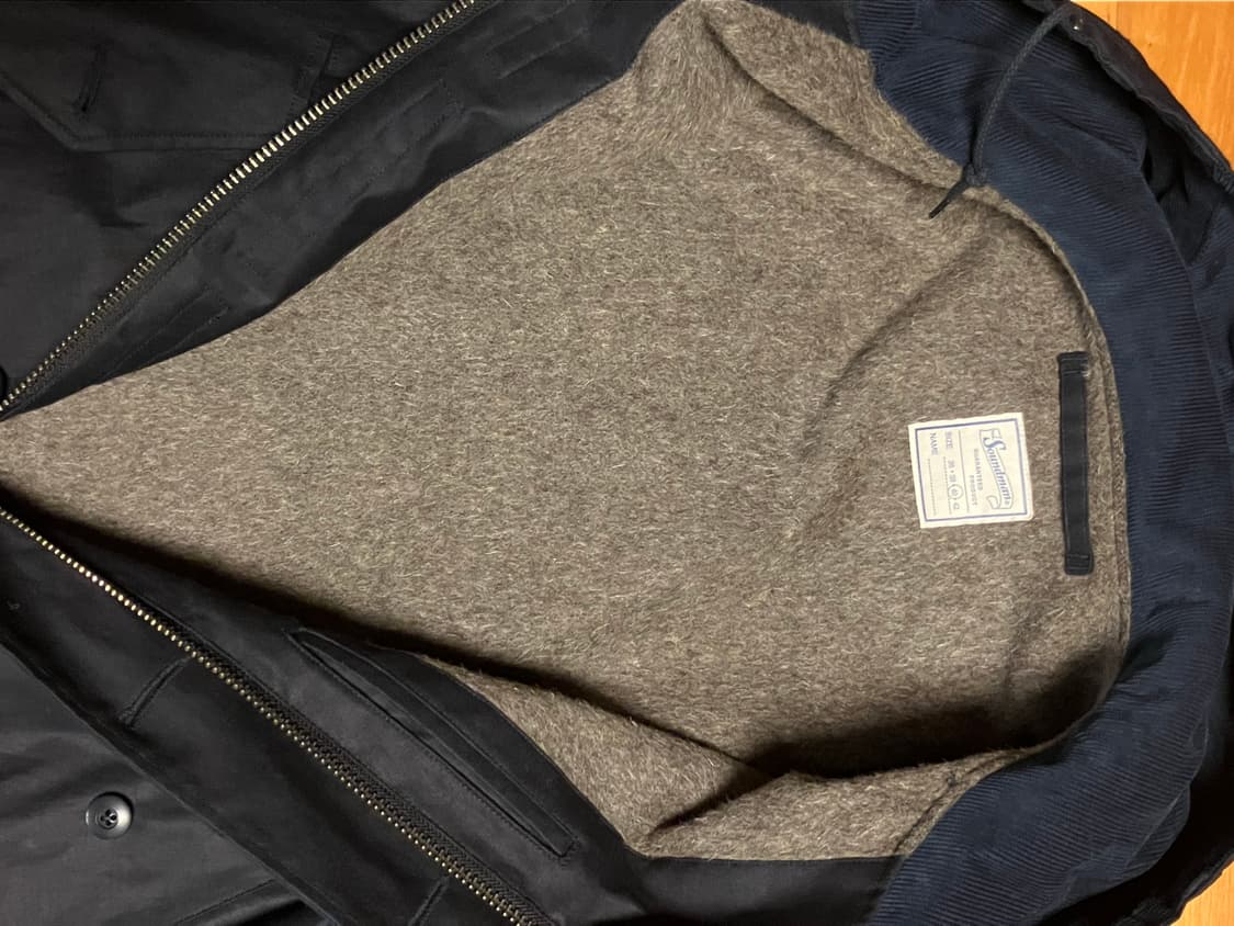 사운드맨 알파카 덱 후드 자켓 40사이즈 상품이미지4