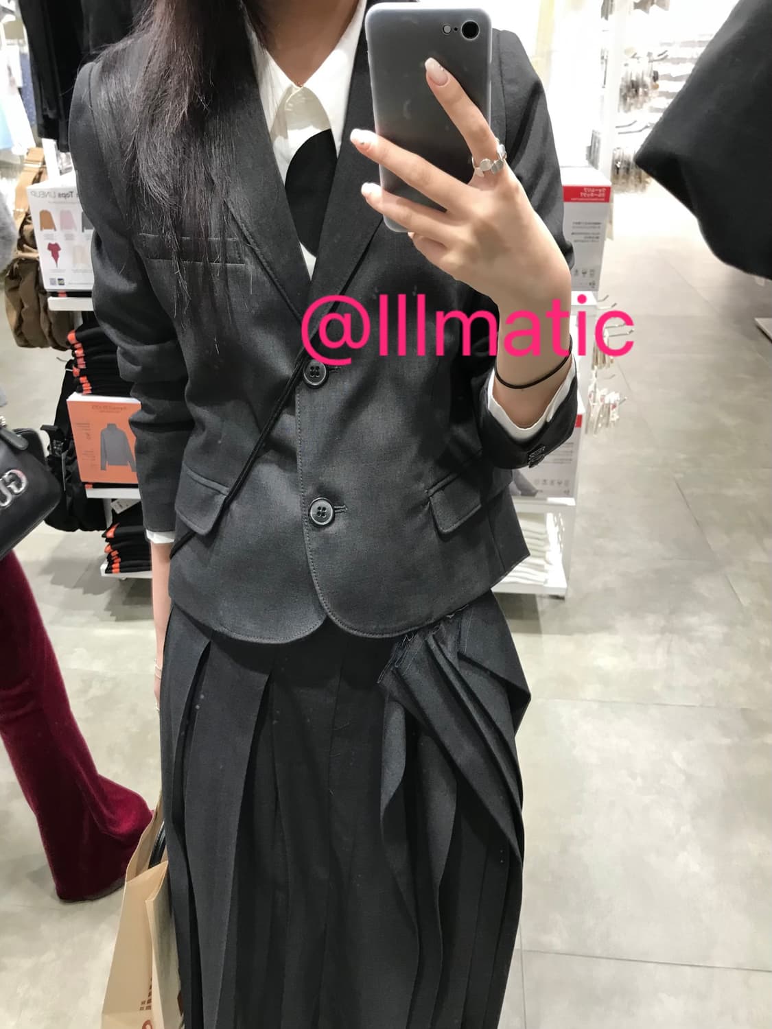 Eonts O patch jk & O ffbeat pleats skirt 상품이미지1