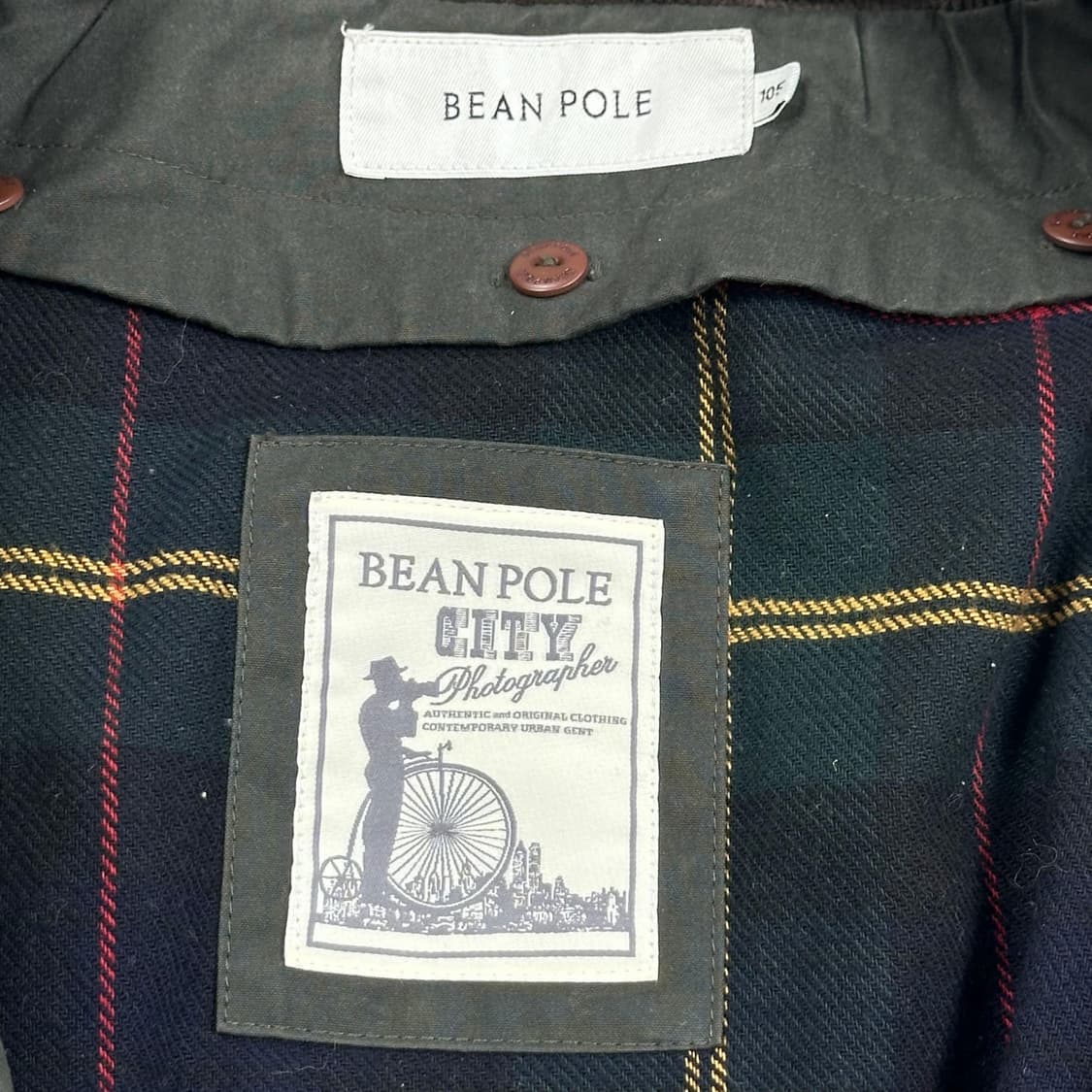 빈폴 클래식 왁스 필드자켓 카키 XL 상품이미지7