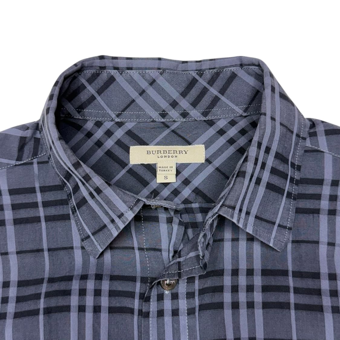 [S] 버버리 런던 그레이 체크 셔츠 상품이미지5