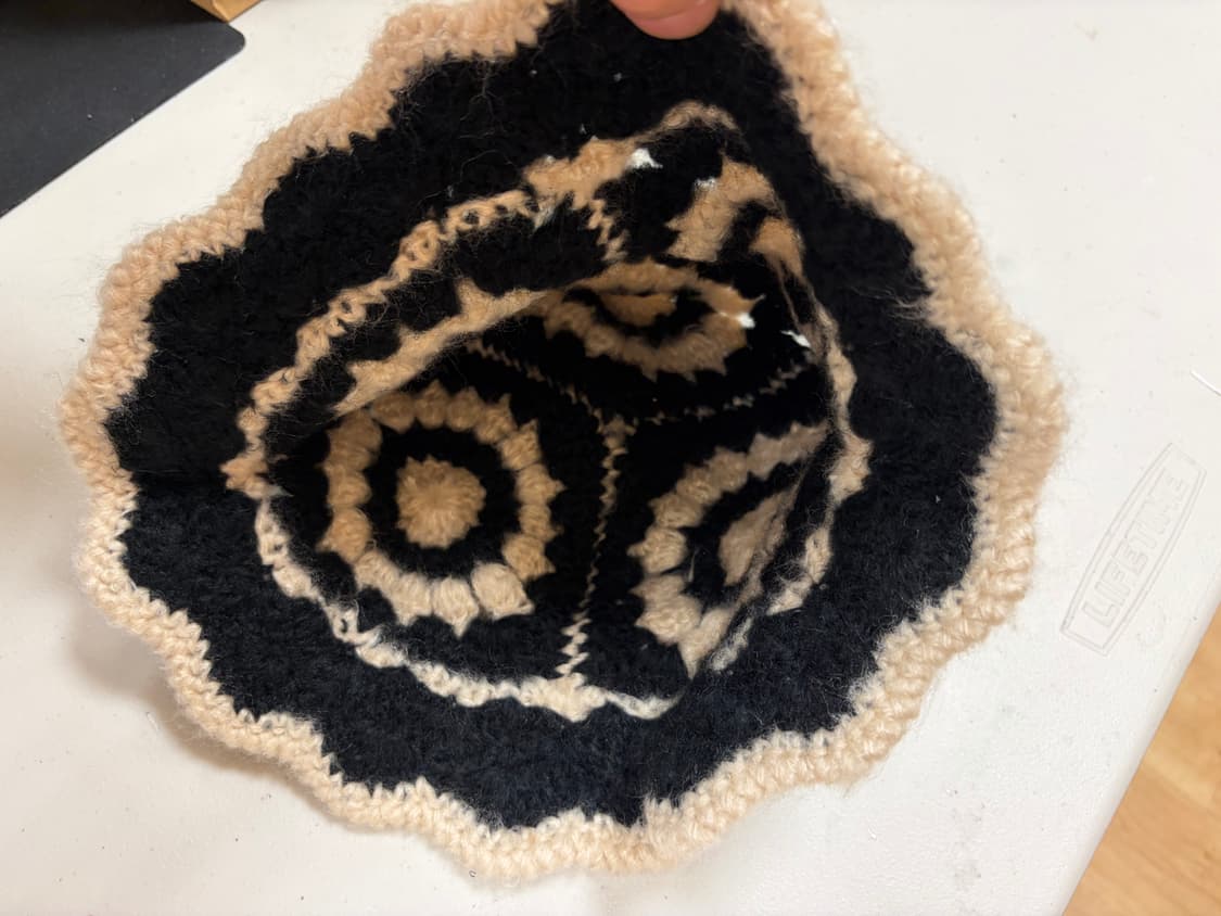 니트패턴버킷햇 상품이미지3