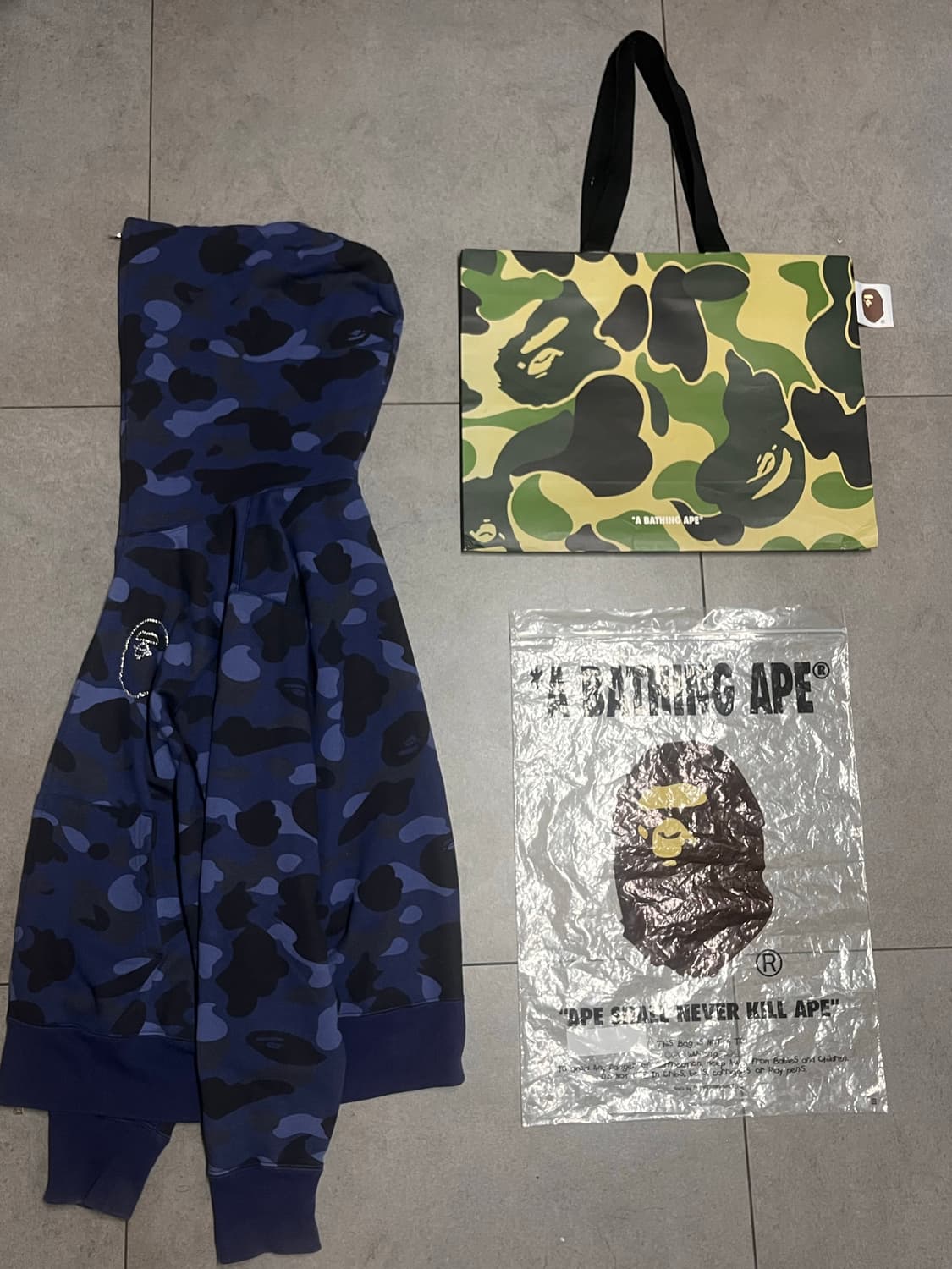 베이프 크리스탈 청계 후드집업 상품이미지2