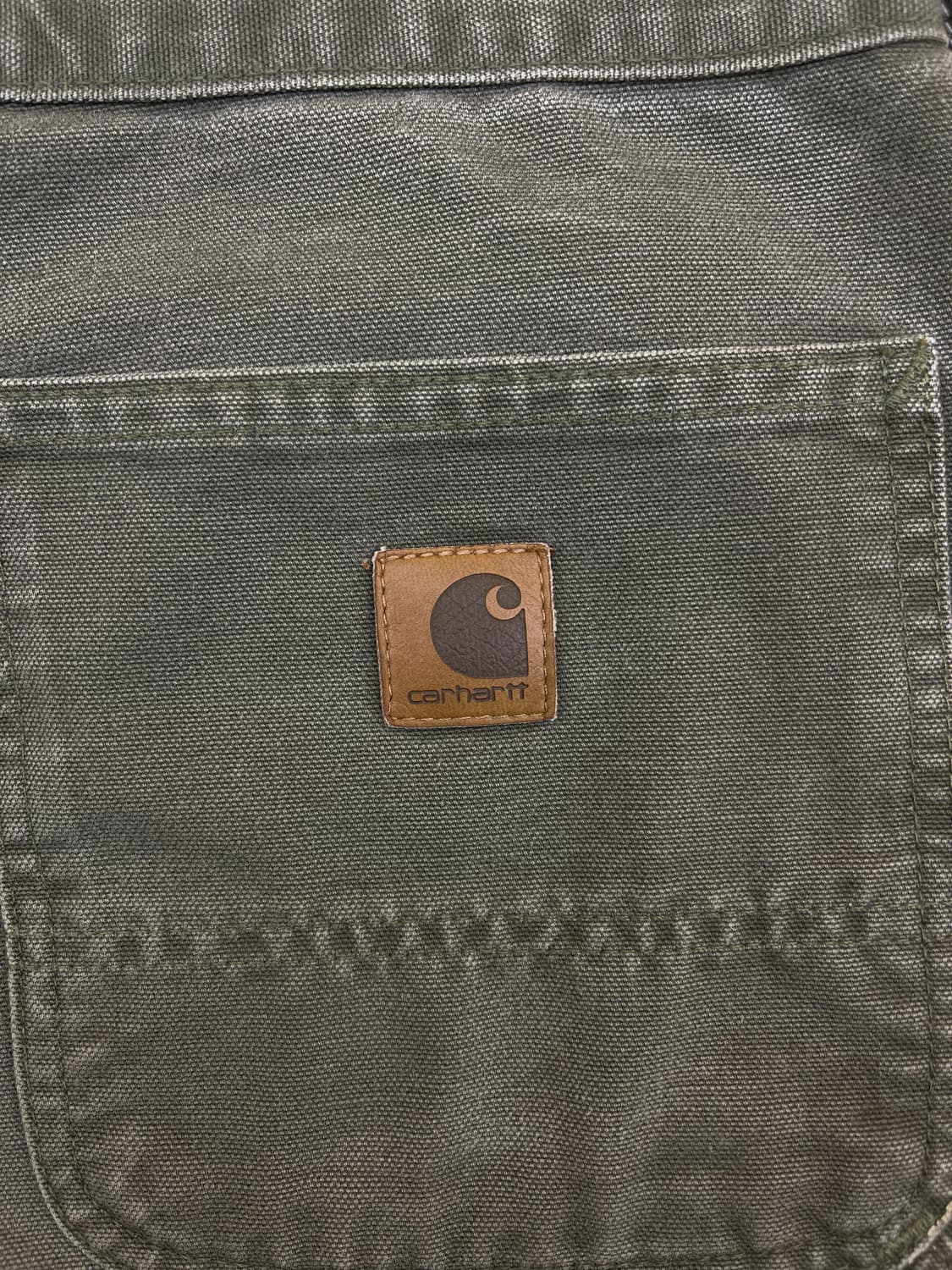 칼하트 B11 모스 캔버스 카펜터 팬츠 상품이미지6