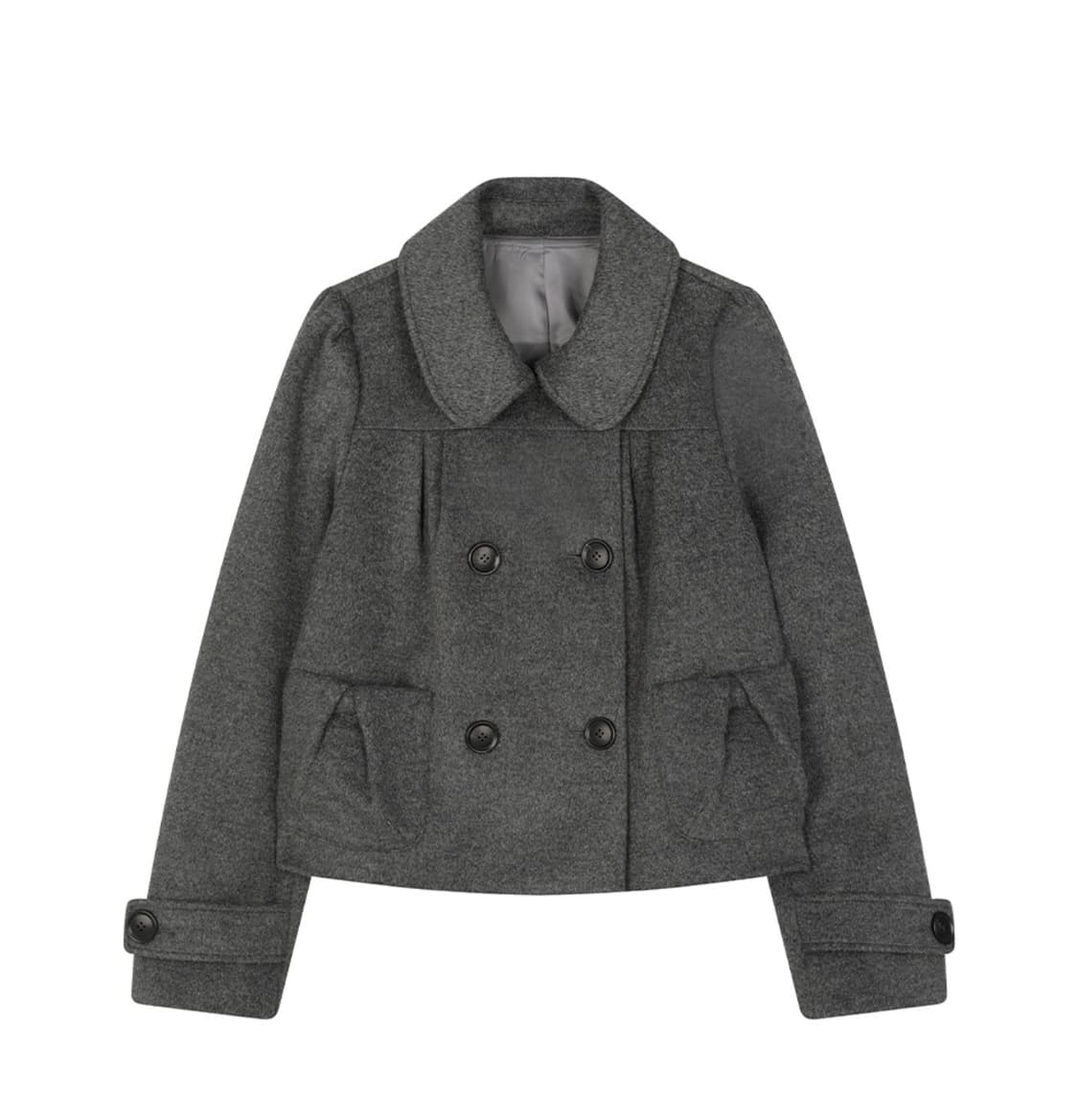 레이즈 미야 캐시미어 로제 더블 숏 코트 그레이 S 새상품 상품이미지2