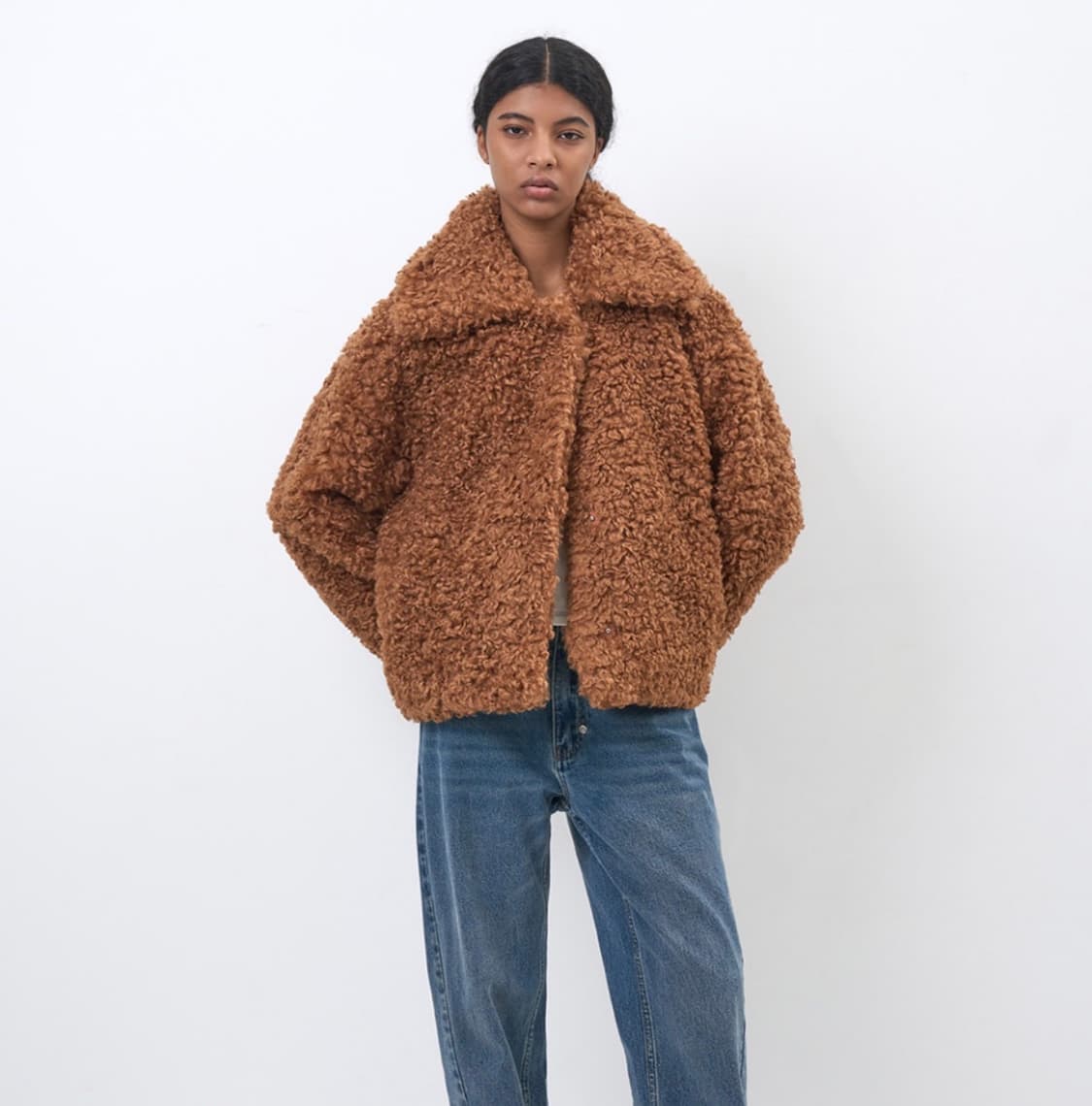 파르티멘토 플러피 퍼 코트 (블랙) 상품이미지3