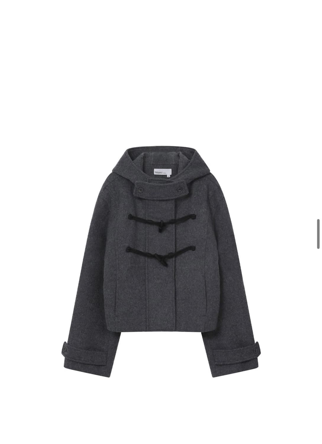 미세키서울 Duffle hoodie short coat /charcoal 상품이미지1