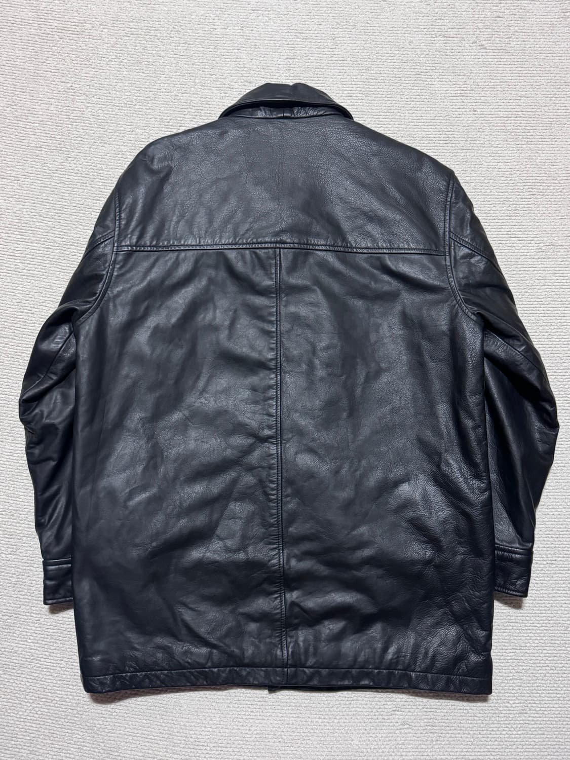 90s 올드갭 레더 카코트 블랙 M 상품이미지7