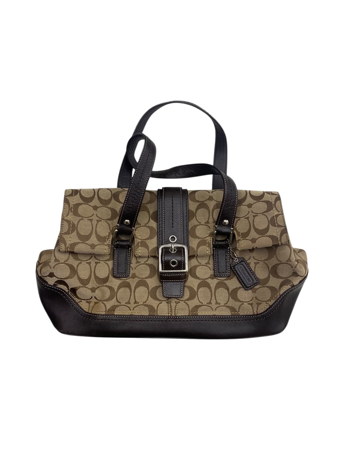 코치 y2k 브라운 버클 토드백 상품이미지1