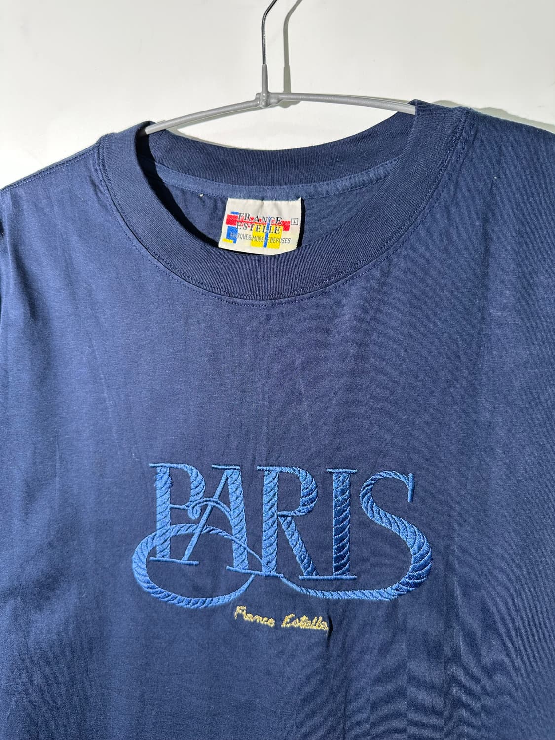 france estelle 자수 반팔 티셔츠 상품이미지2