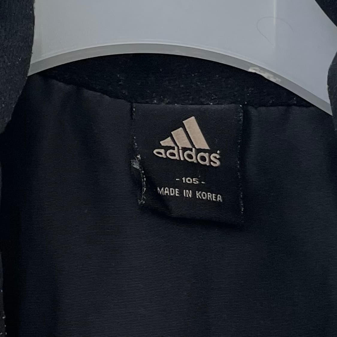 아디다스 화이트 삼선 블랙 패딩 수트 자켓 상품이미지9