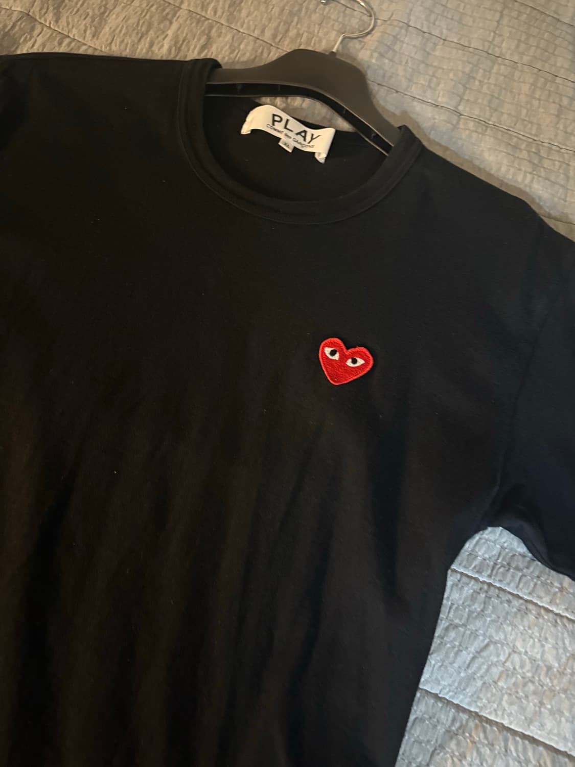 꼼데가르송 검정색 반팔 상품이미지2