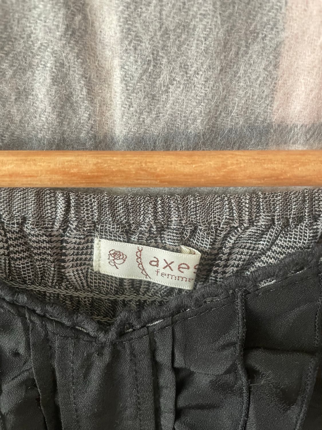 모리걸 빈티지 엑시즈팜 캐캐체 세라 블라우스 set🤍🖤🎀 상품이미지3