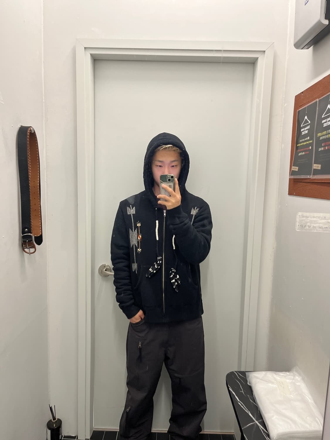 파세타즘 자수 프린지 후드 집업 상품이미지8