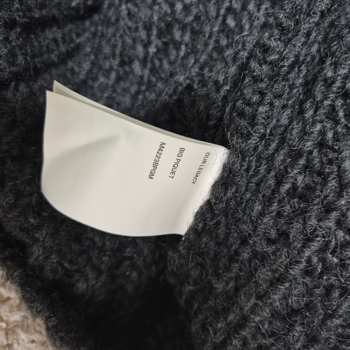 아워레가시 빅피케 블랙 46사이즈(미사용) 상품이미지5