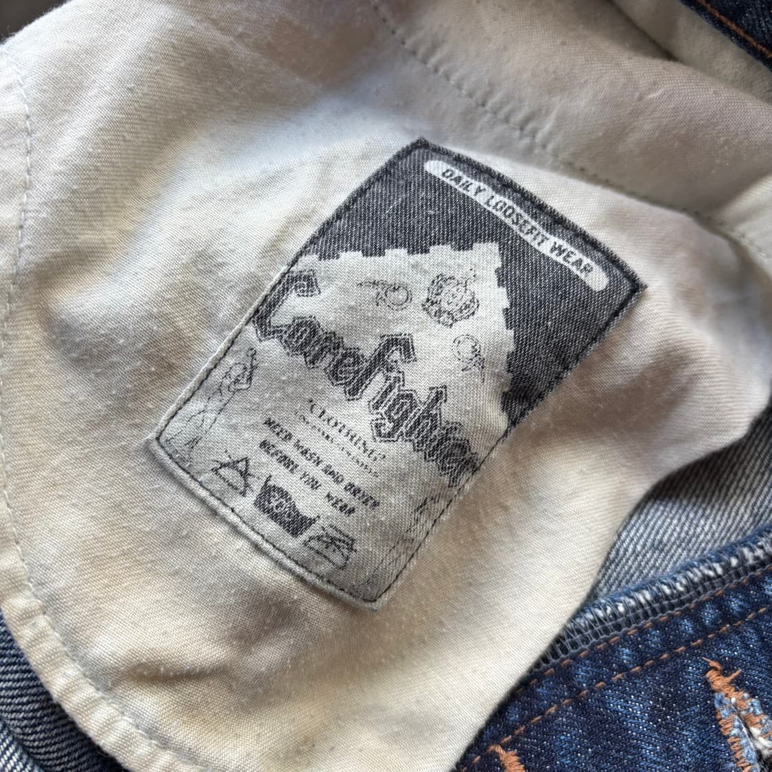 일본 트로피칼 헬 바이 코어바이터 셀비지 데님 팬츠 상품이미지10