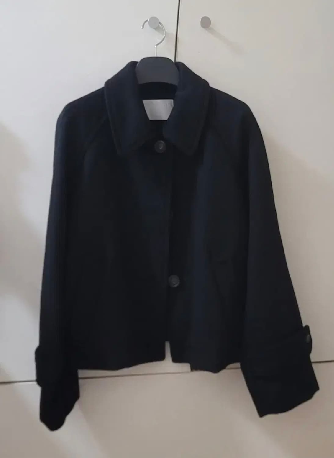 드로우핏우먼 캐시미어 레글런 숏코트 블랙 상품이미지2