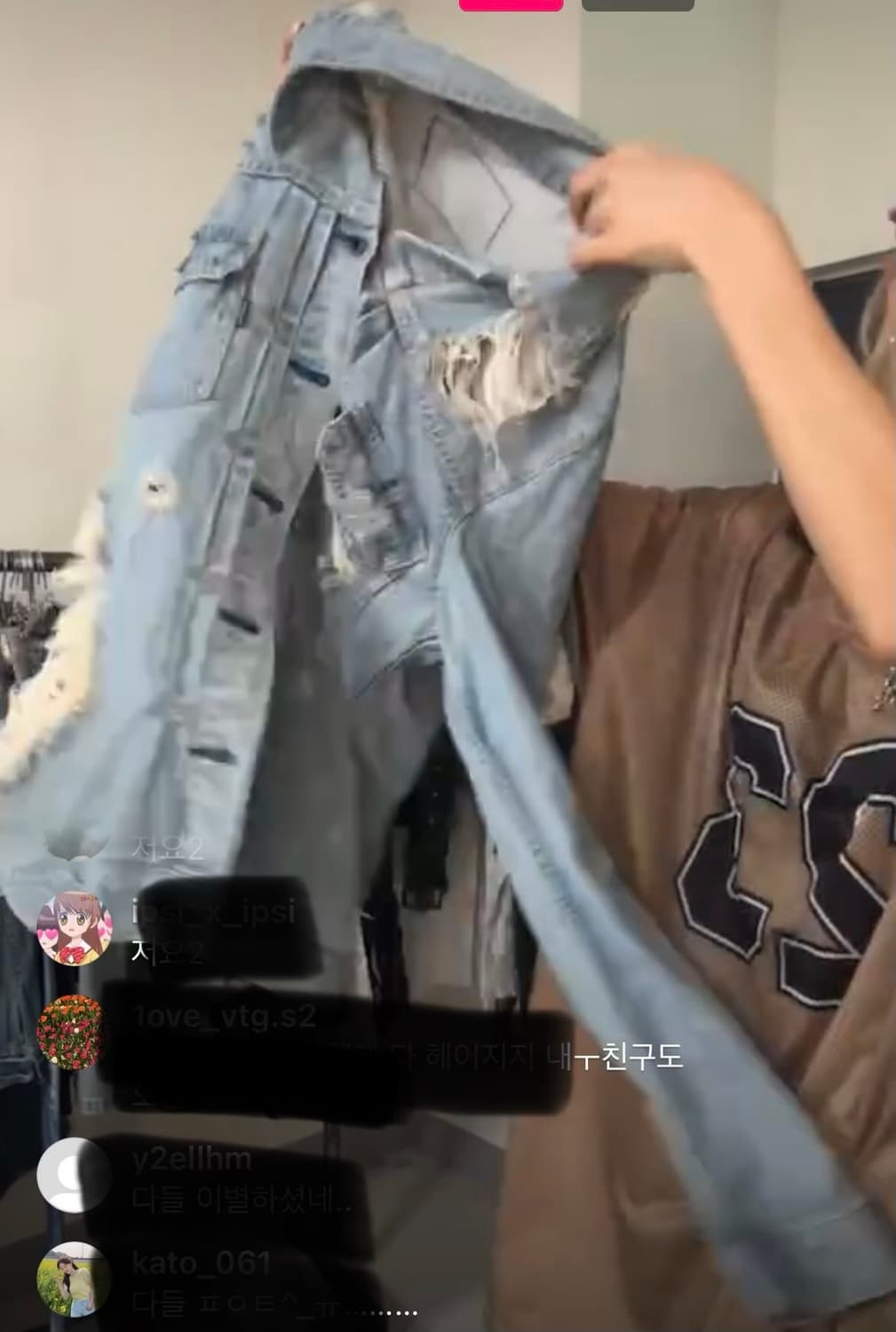 오공이 빈티지 와투케 연청 셔츠자켓 큐빈 파우닝 크루빈티지 상품이미지1