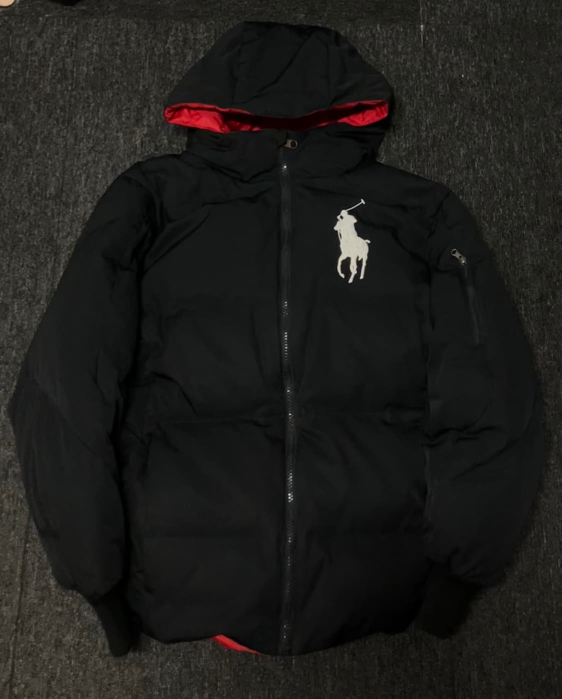 폴로 00s 빅포니로고 패딩 블랙 상품이미지2