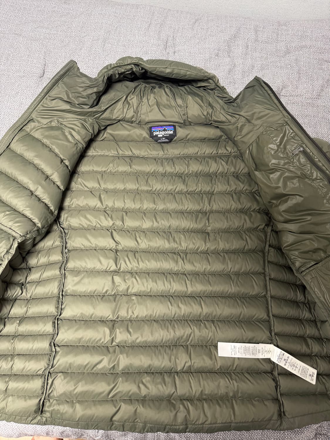 [L] 파타고니아 다운스웨터 후디 파인니들그린 상품이미지9