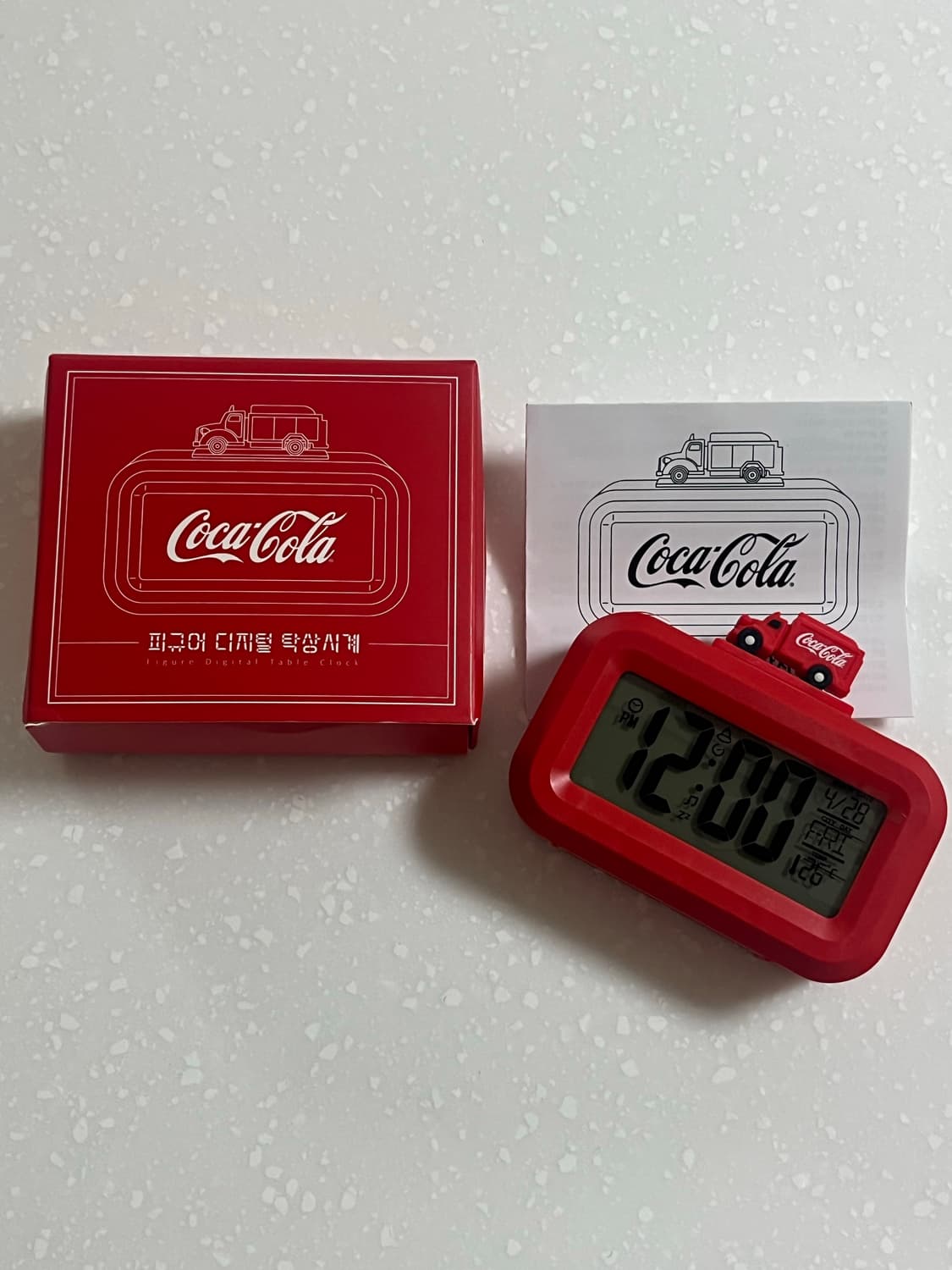 (새상품) 코카콜라 피규어 디지털 탁상시계 상품이미지1