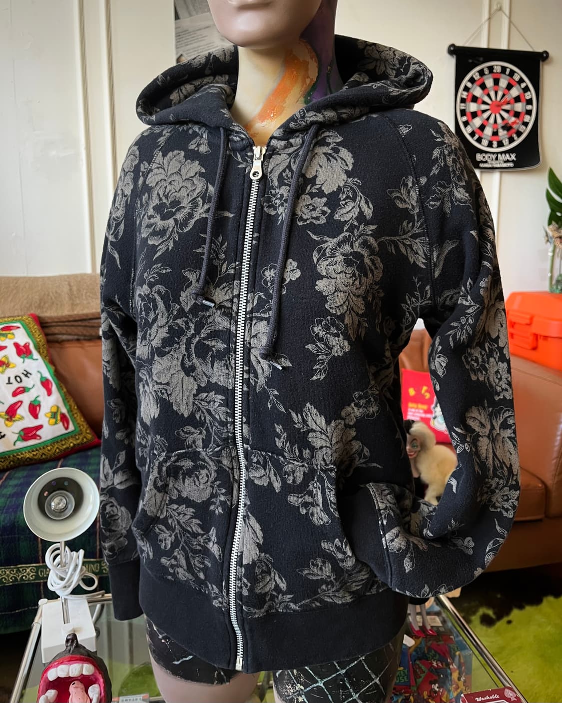 Cabbages & Rose X ユニクロ Oriental Hood Zip 상품이미지2