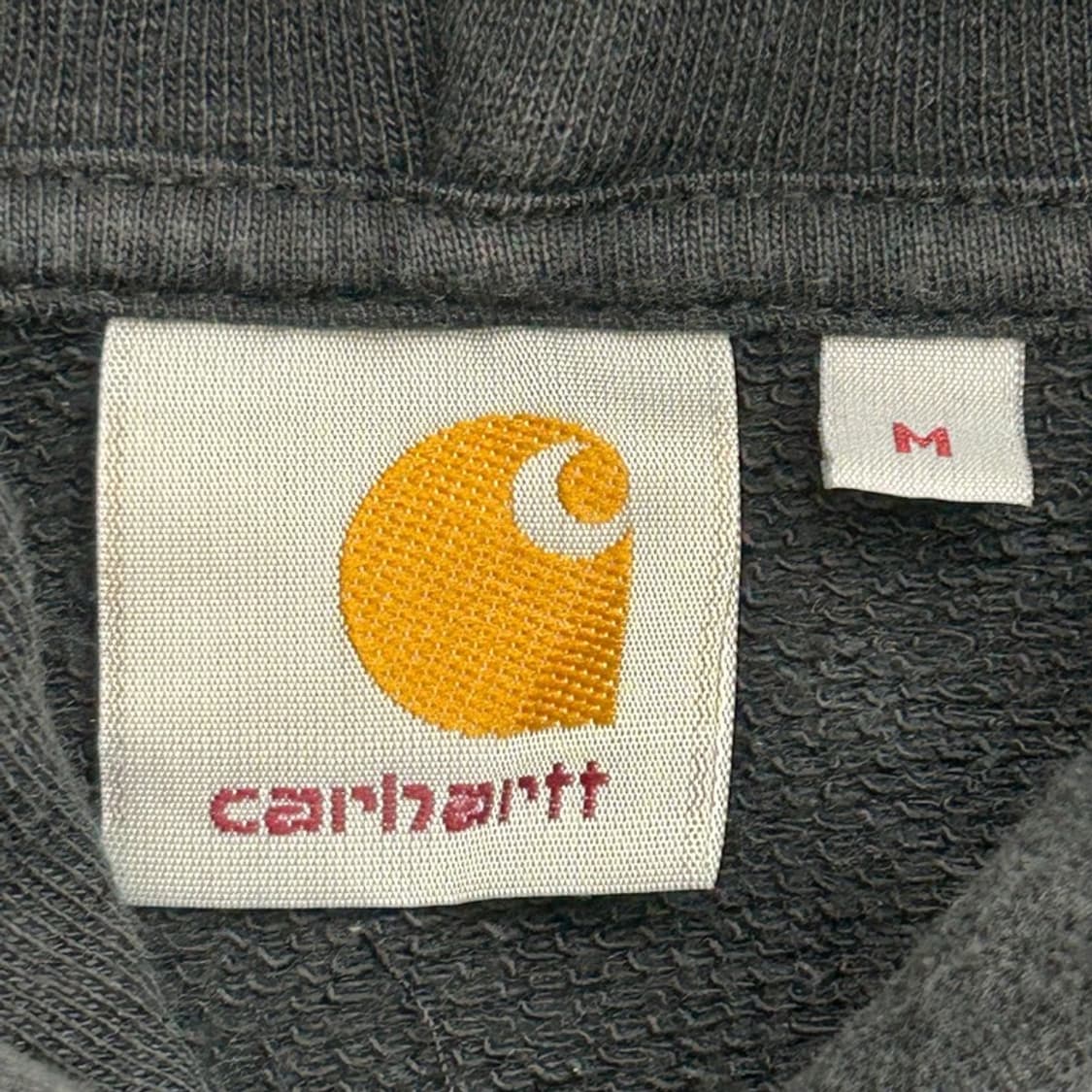 칼하트 유니버시티 크롭 후드티 블랙 M 상품이미지4