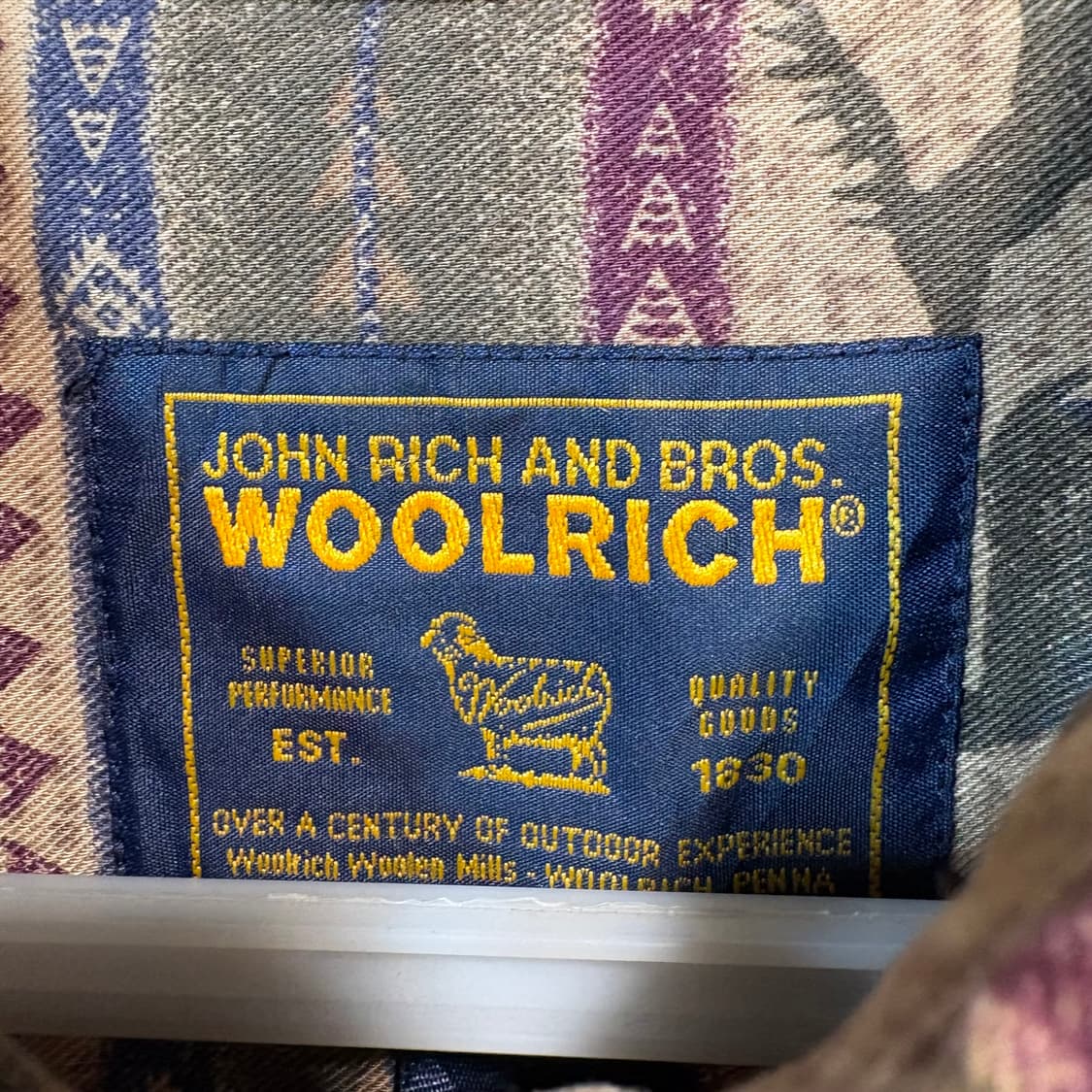 [L] WOOLRICH 울리치 빈티지 패턴 워크 셔츠 상품이미지5