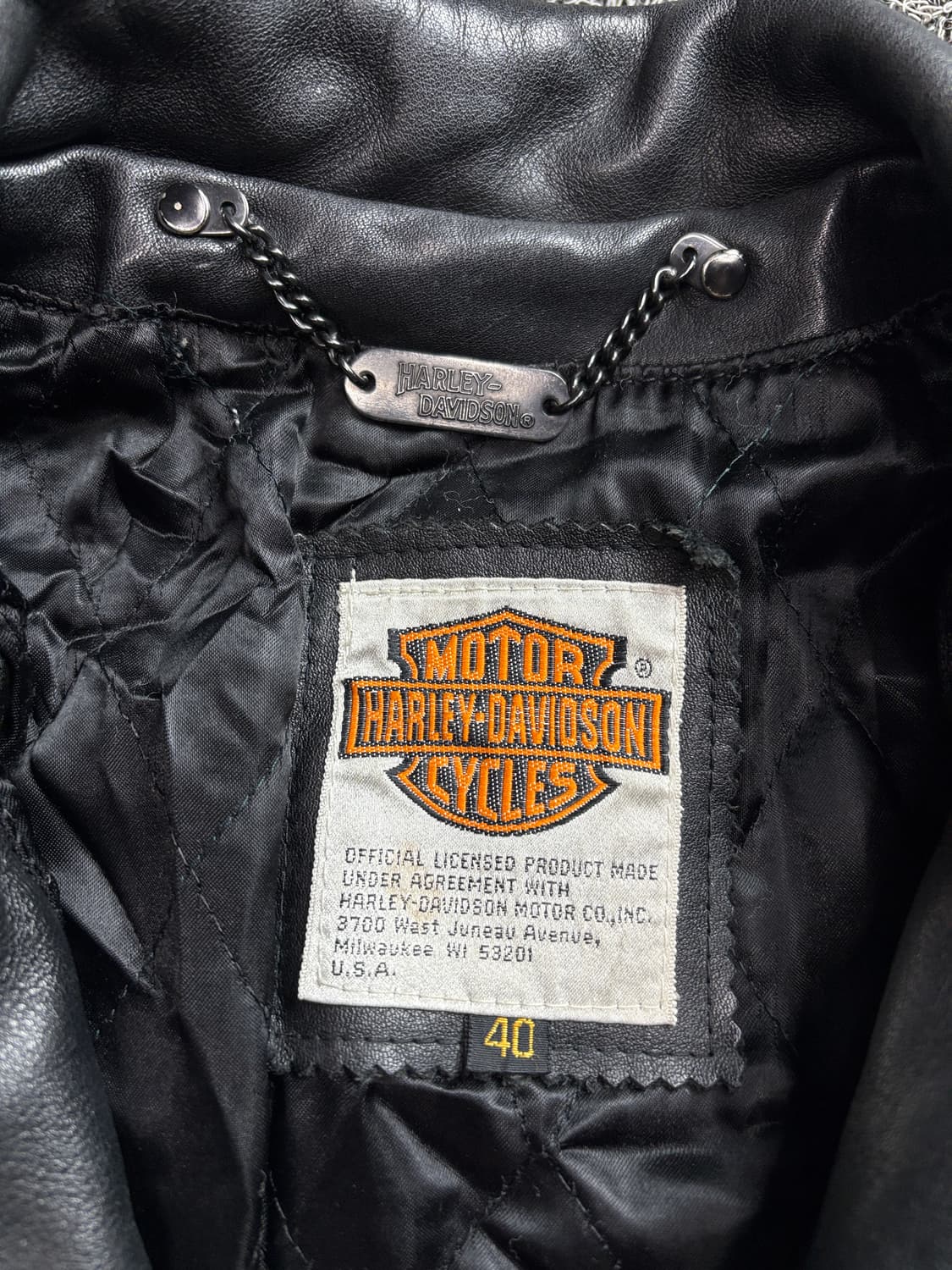 할리데이비슨 USA 스크림인 이글 카우하이드 싱글 라이더 자켓 2238 상품이미지3