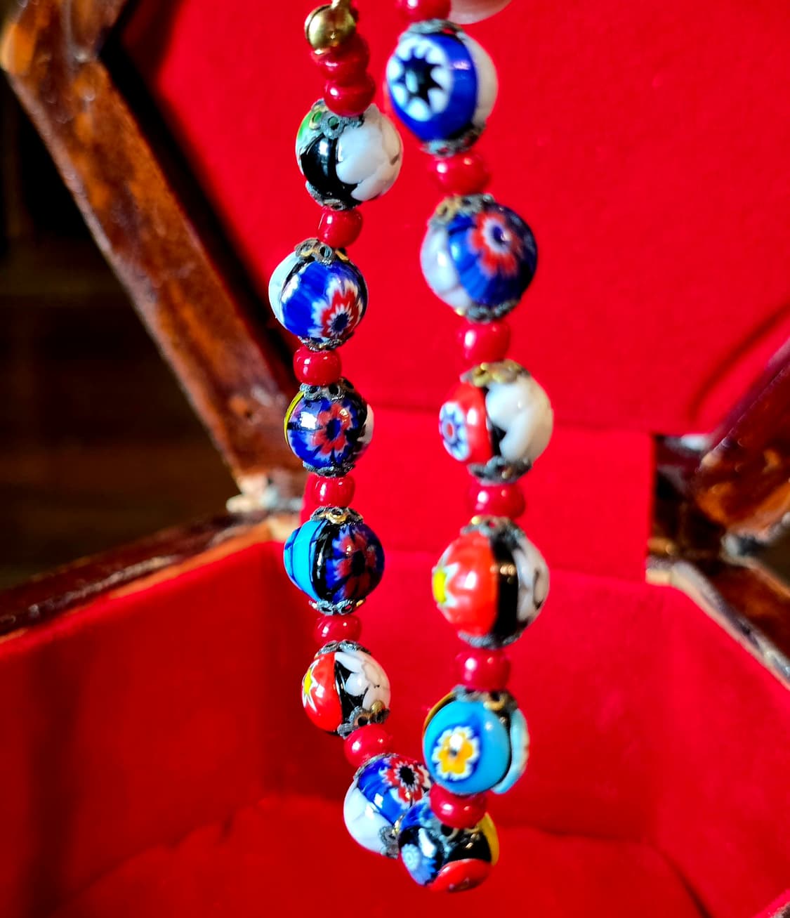 🇮🇹90's 빈티지 이탈리아 무라노 밀리피오리 글라스 팔찌 상품이미지3