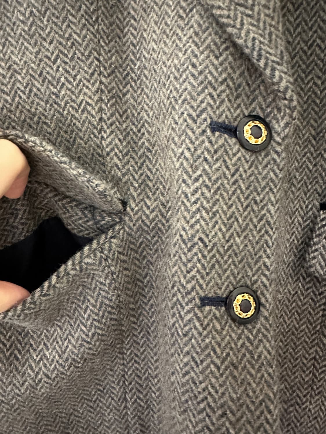 헤링본 울 자켓(일본 빈티지) 상품이미지6