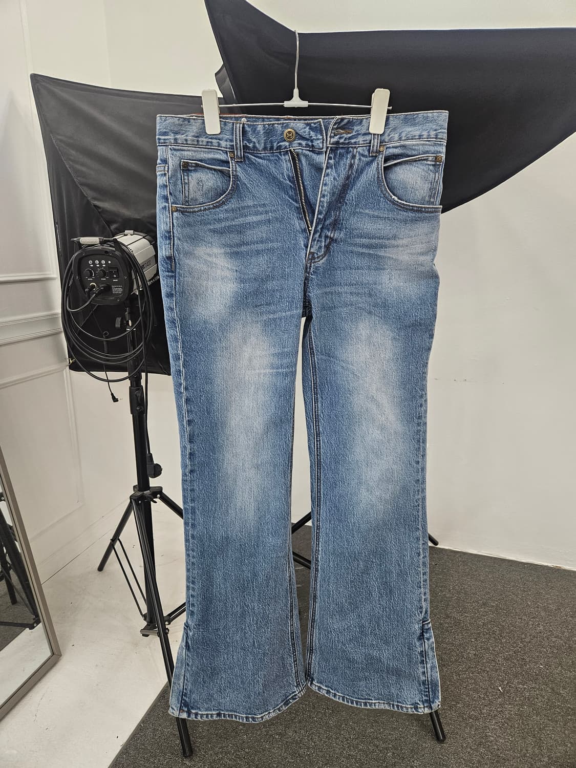 웨슬리휴스턴 지퍼디테일 부츠컷팬츠 s 상품이미지6
