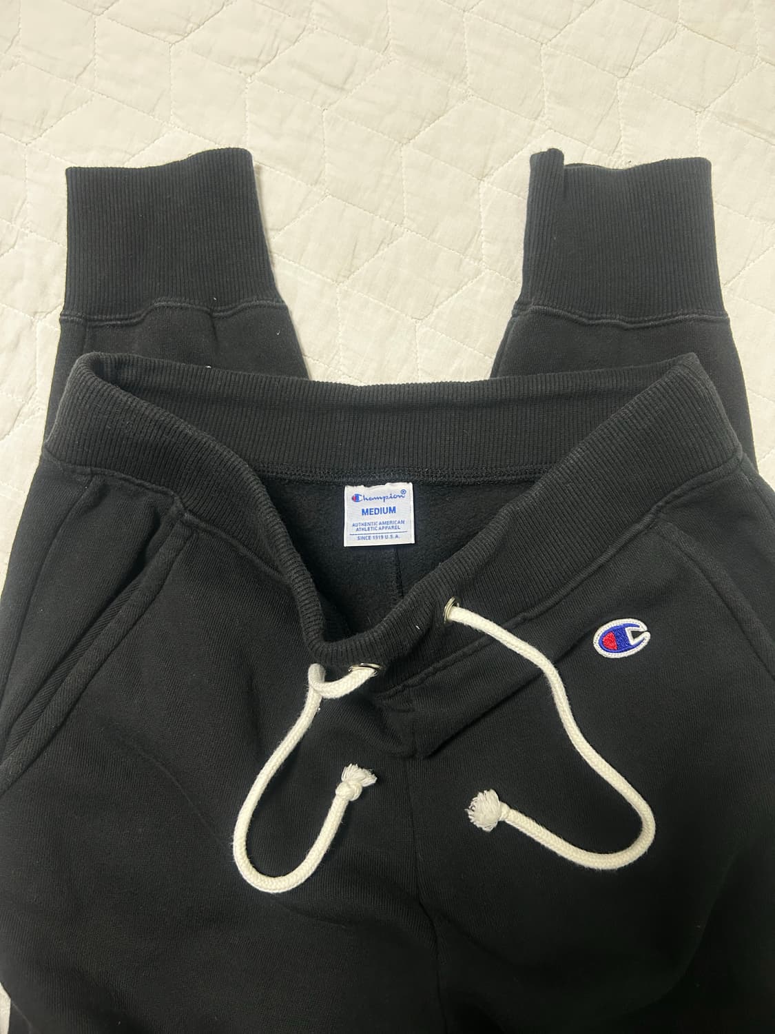 챔피온 기모 조거팬츠 M 사이즈 (블랙) 상품이미지4