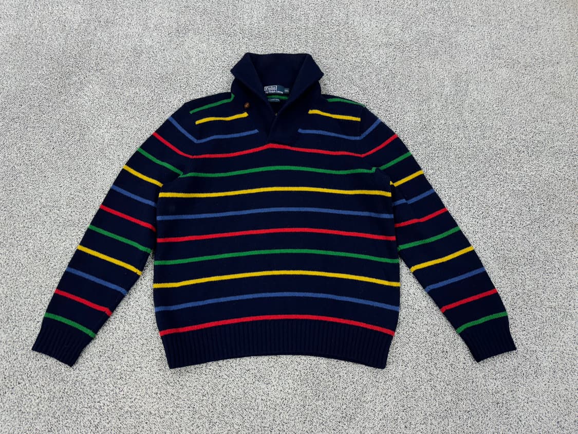 폴로 랄프로렌 울 숄카라니트 상품이미지1