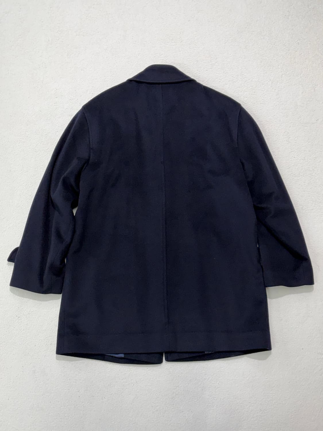 입생로랑 캐시미어 혼방 싱글 코트 네이비 95-100 상품이미지4