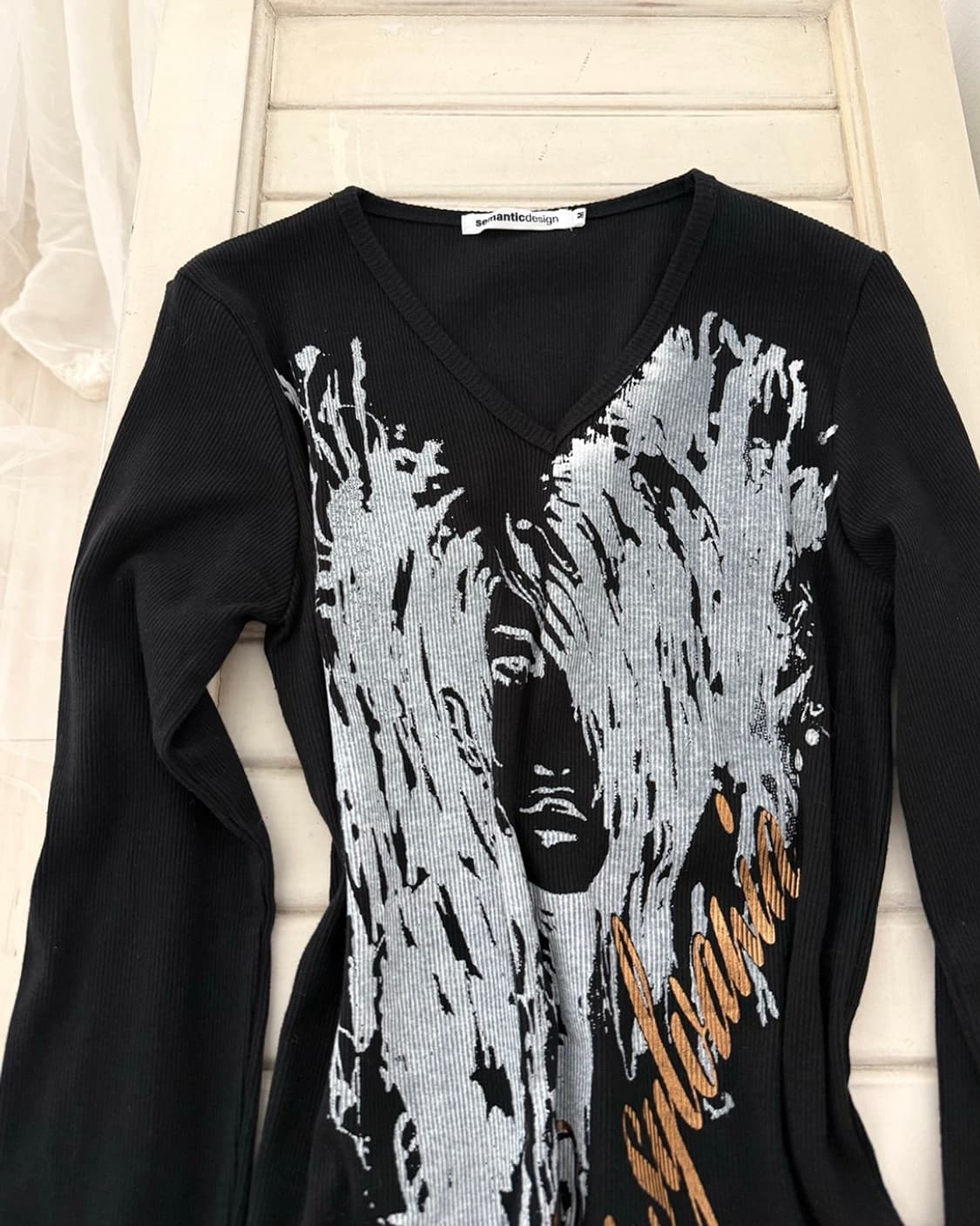 Semantic design chic ribbed long sleeve 상품이미지8