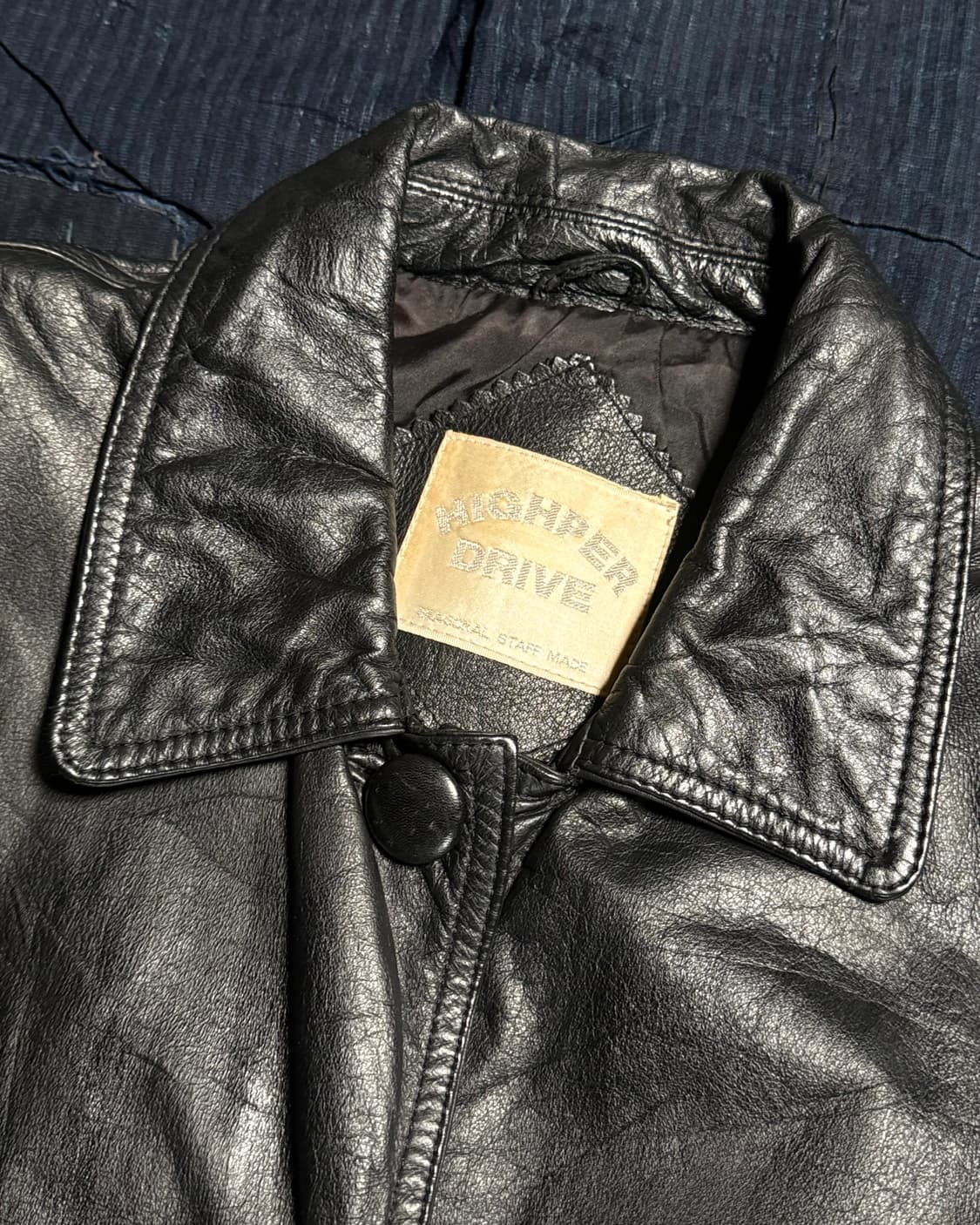 80-90‘s 하이퍼 드라이브 카우하이드 싱글 코트 9AR 상품이미지2