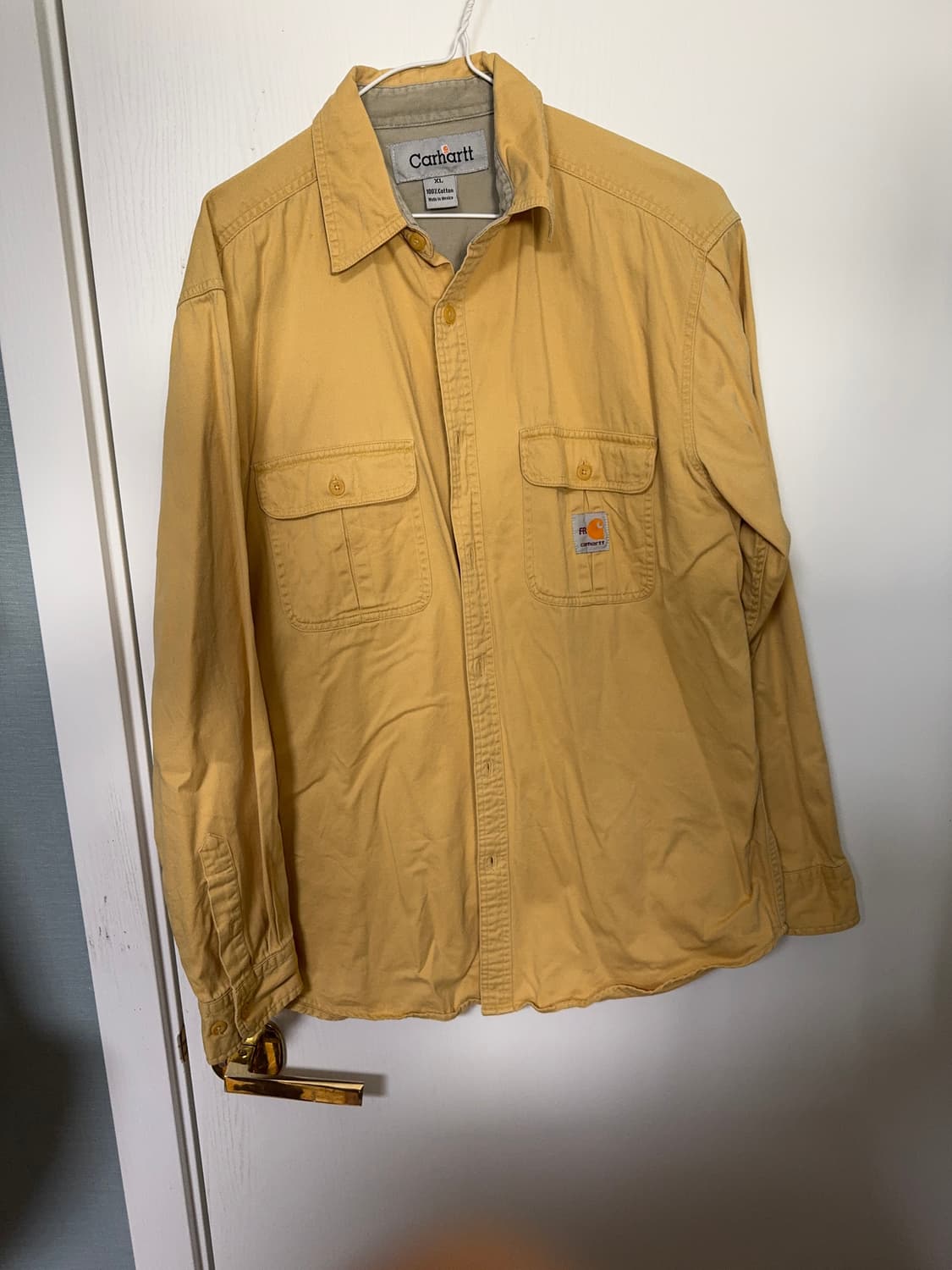 칼하트 트윌 코튼 워크 셔츠 XL 상품이미지1