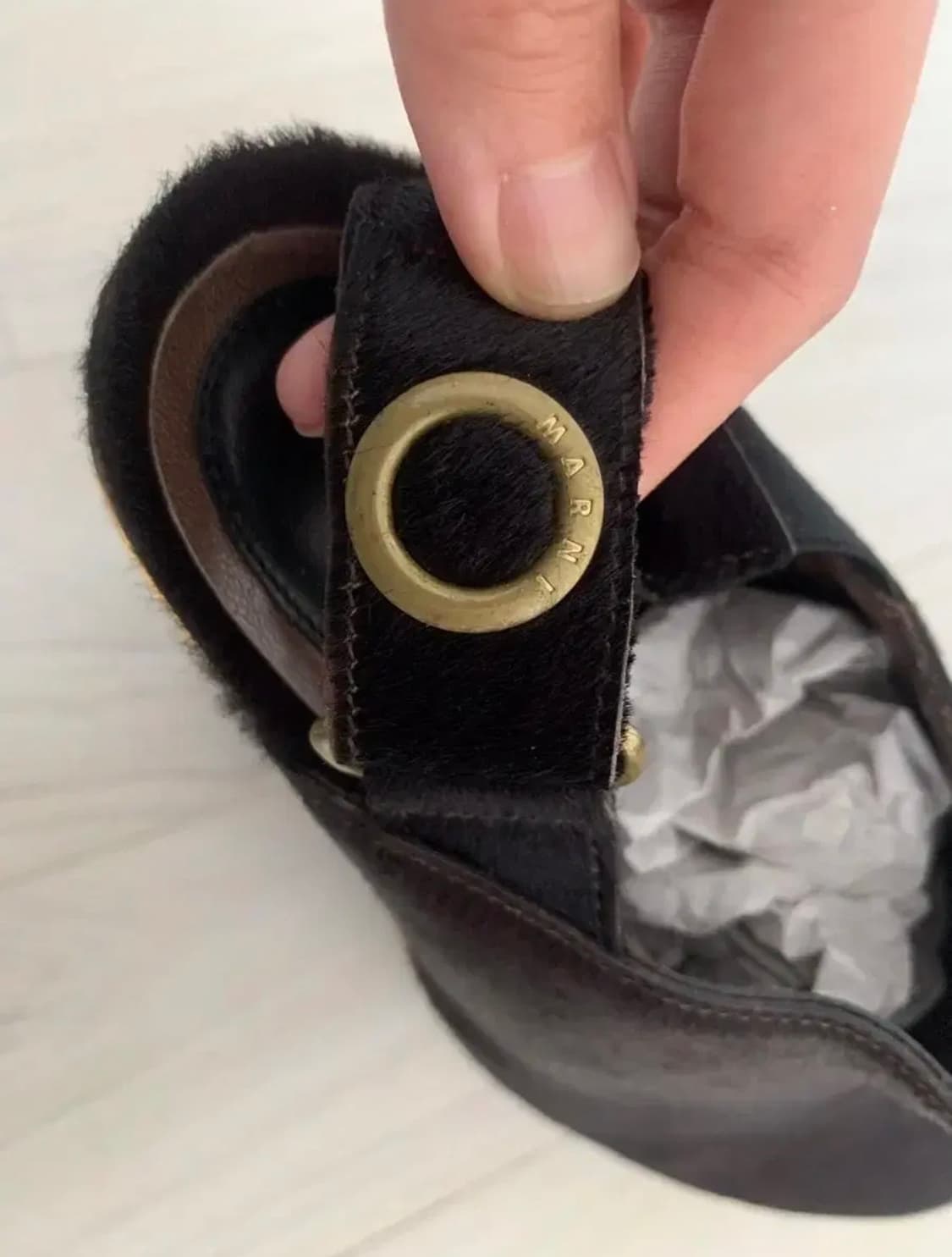 MARNI 마르니 웻지 부티(조랑말털) 상품이미지7