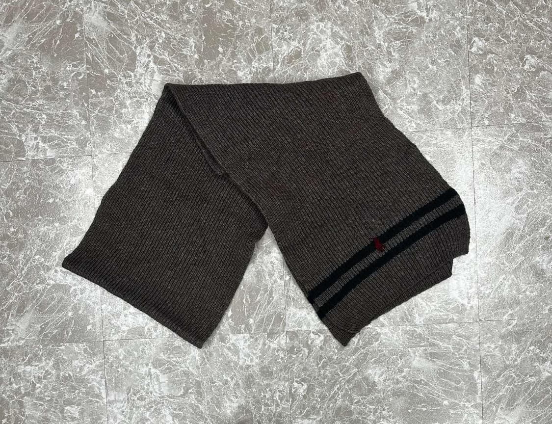 폴로 랄프로렌 버건디포니 그레이 머플러 목도리 상품이미지4