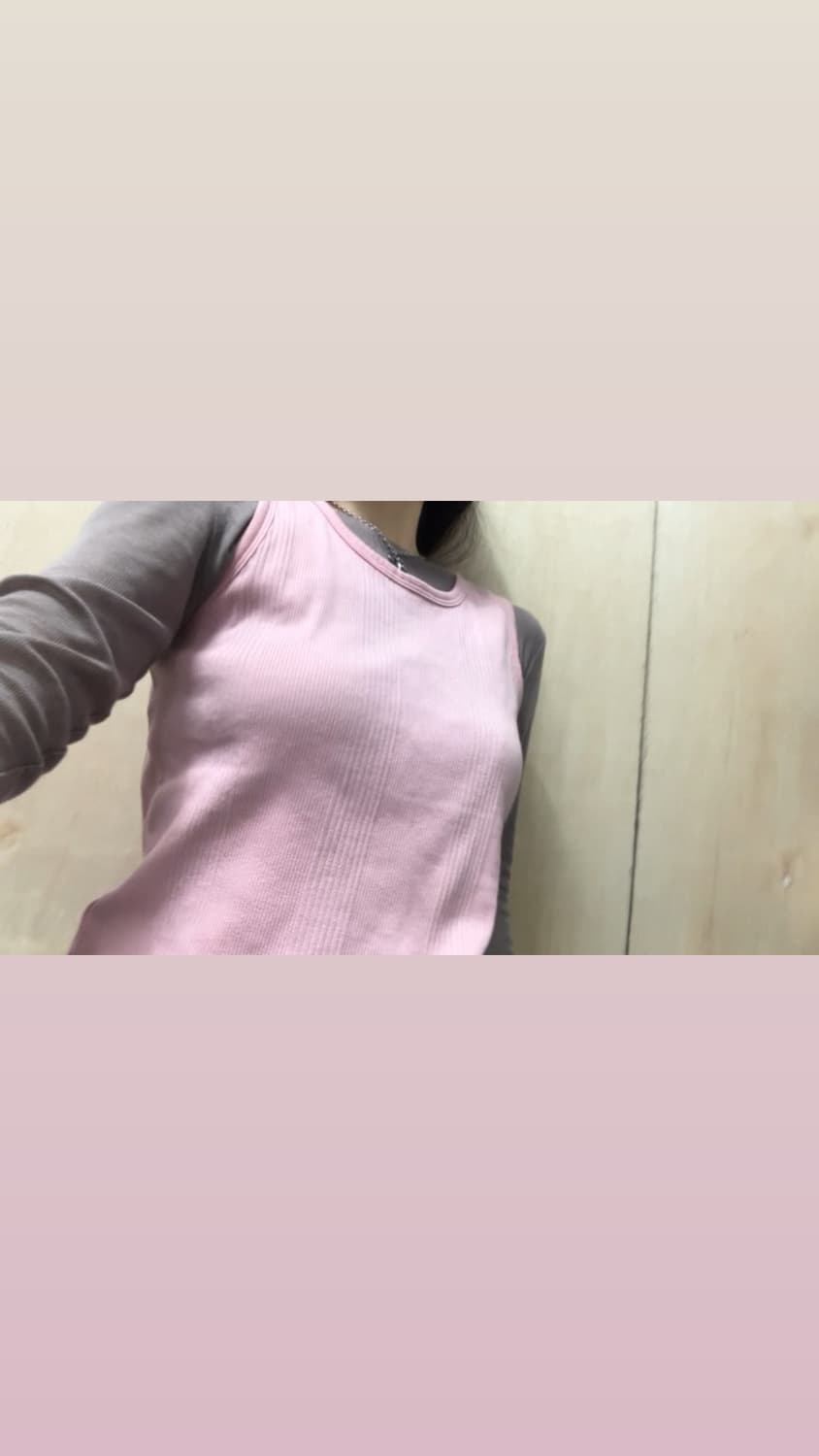 [직수입] 빈티지 슬리브리스 탑 베이비 핑크 상품이미지2