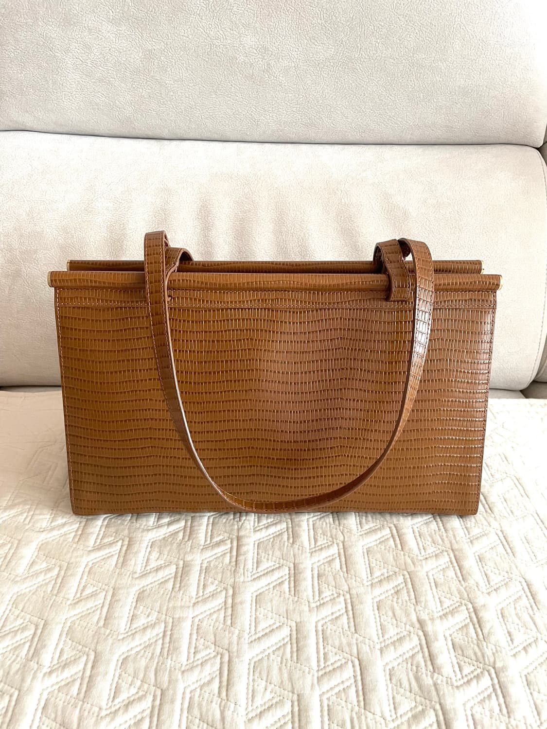 투티에 파라렐백 리자드 브라운 상품이미지5