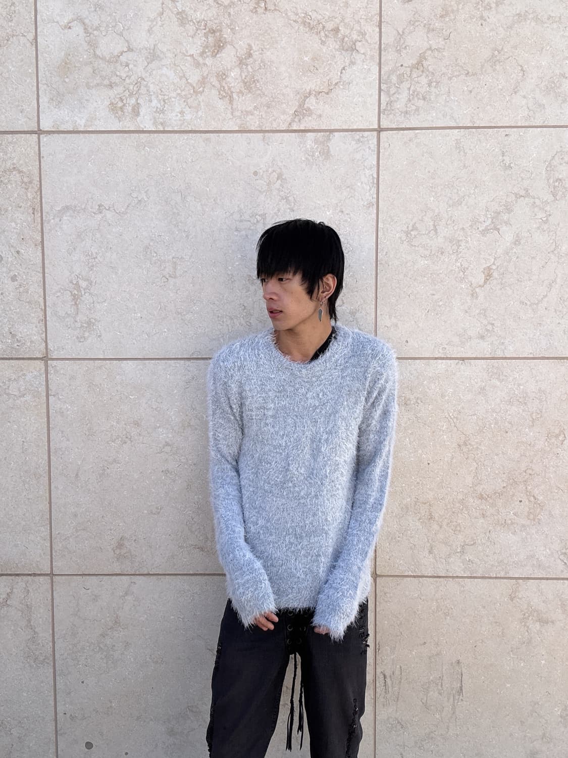 y2k Silver Fur Sleeve 상품이미지1