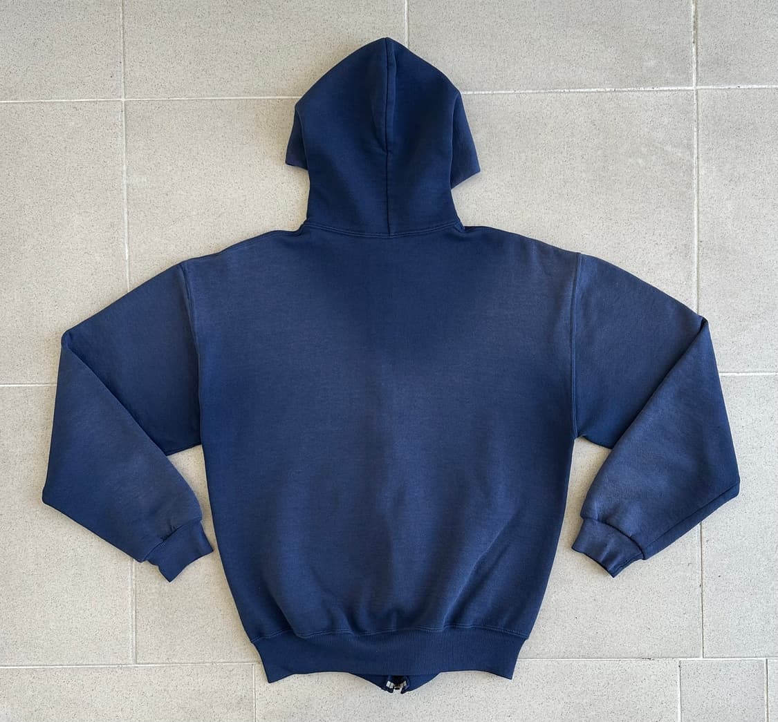 90s 빈티지 러셀 후드집업 네이비 M USA 상품이미지2