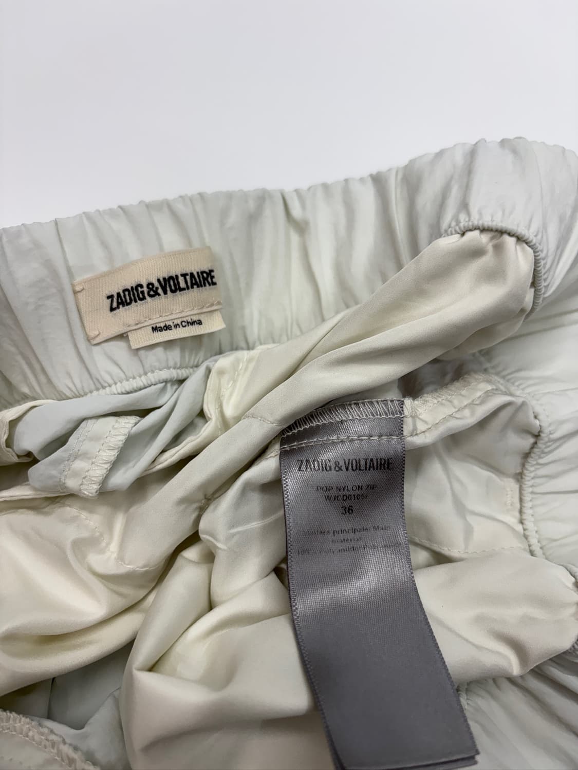Zadig & Voltaire 쟈딕앤볼테르 레터링테이프 화이트 트랙 팬츠 상품이미지8