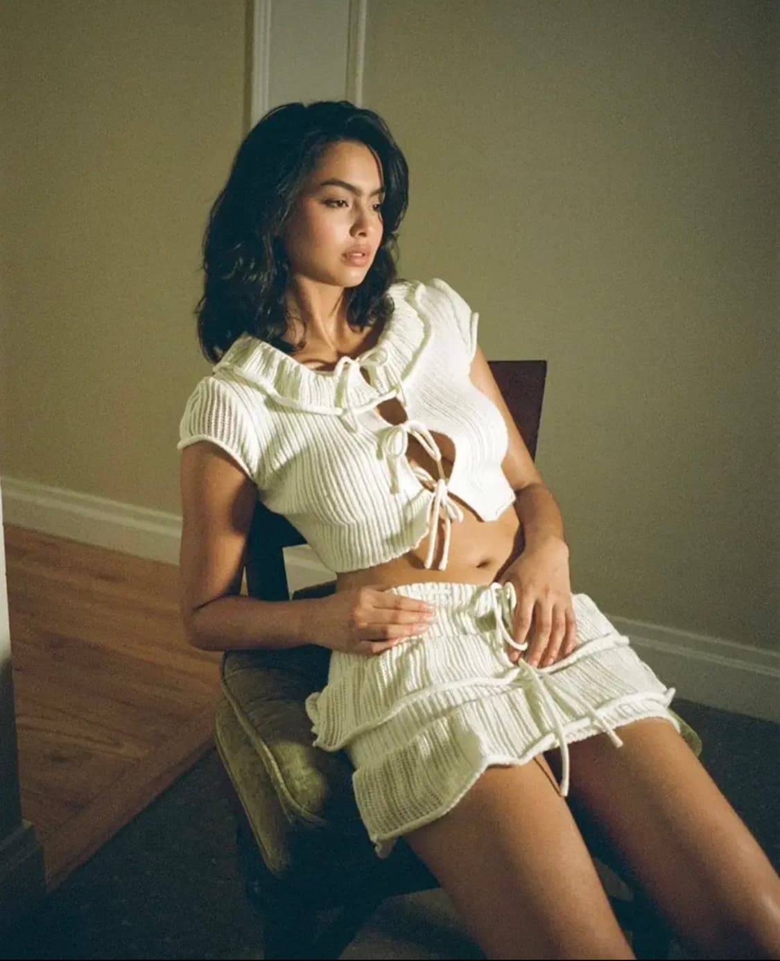 쓰리타임즈 버니 니트 세트 상품이미지1