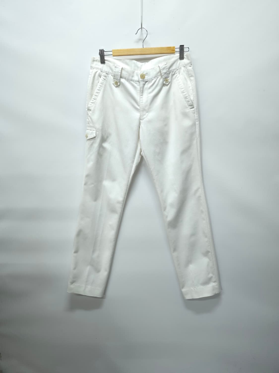 캘러웨이 컬렉션 남성 화이트 플랩 포켓 면바지 (30) 상품이미지1